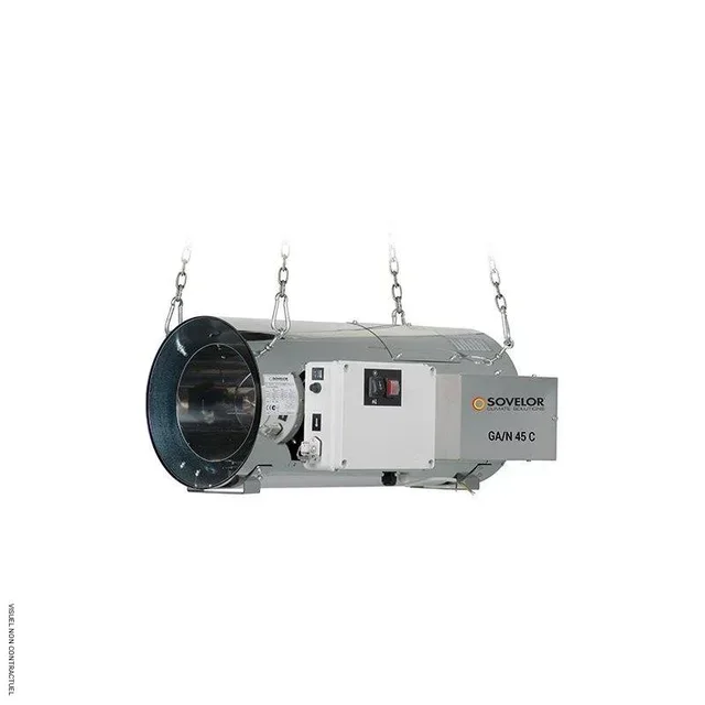 Chauffage gaz propane naturel 45kW inox Sovelor GA/N45C bâtiment agricole industriel
