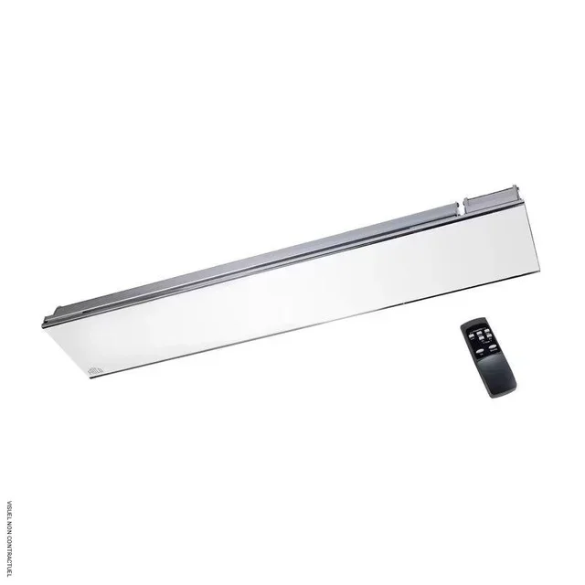 Aquecedor Infravermelho FRICO Parede 2,2kW Vidro Branco Controle Remoto IHRGD22WS65
