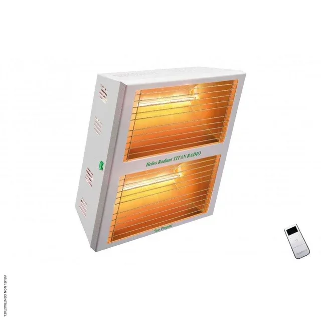 Electric infrared heater 4000W TITAN RADIO remote control - STAR PROGETTI