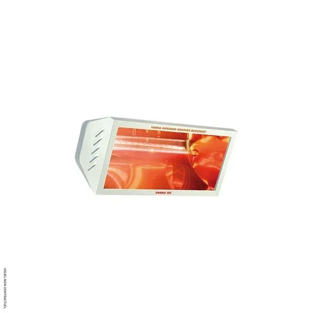 VARMA WR2000/20B 2000W Aquecedor Infravermelho Elétrico IP23 Branco Parede Interior Exterior