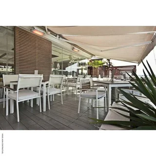 Chauffage infrarouge HELIOSA 9.1 verre Whitescreen 20-25m² terrasse restaurant