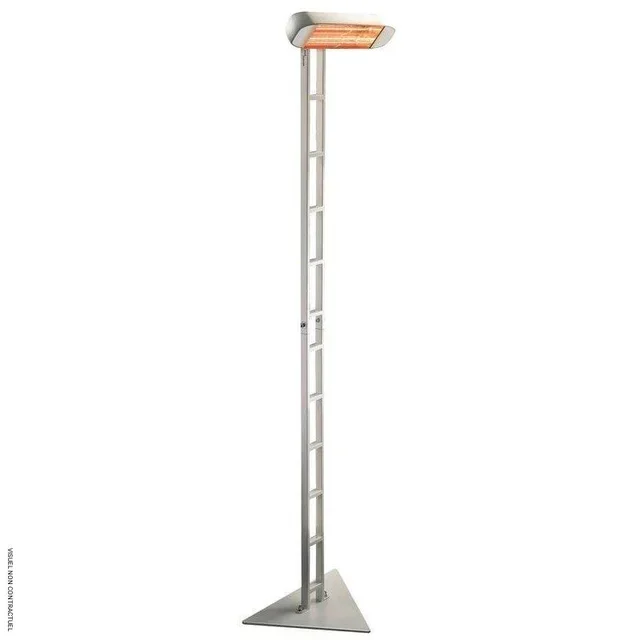 Chauffage infrarouge HELIOSA 991 sur pied blanc - terrasse et intérieur