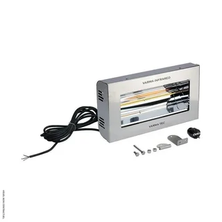 Calentador infrarrojo acero inoxidable IPX5 2000W VARMA V400 - Star Progetti