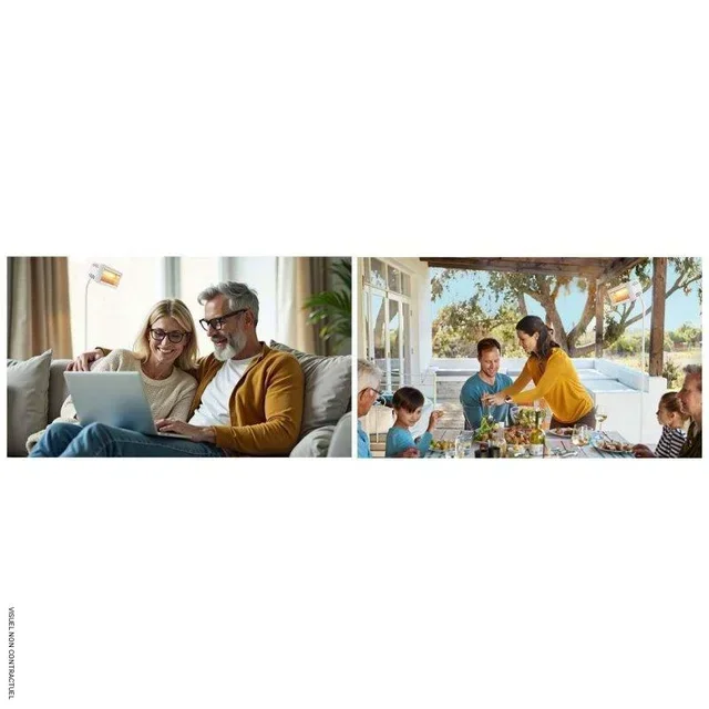 Chauffage infrarouge mobile 1500W Heliosa 44 Star Progetti terrasse intérieur extérieur IPX5