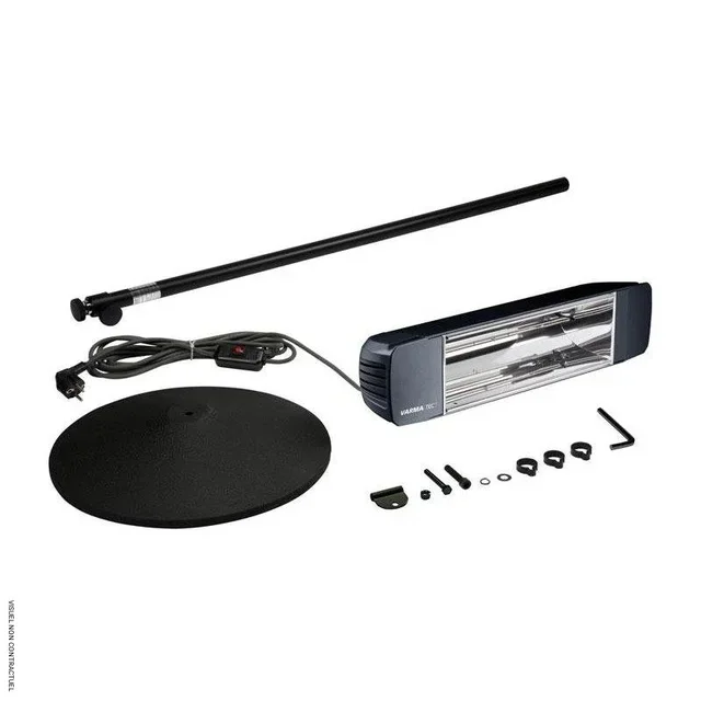 VARMA 306 Mobiler Infrarot-Heizstrahler 2000W IPX5 Schwarz - Star Progetti