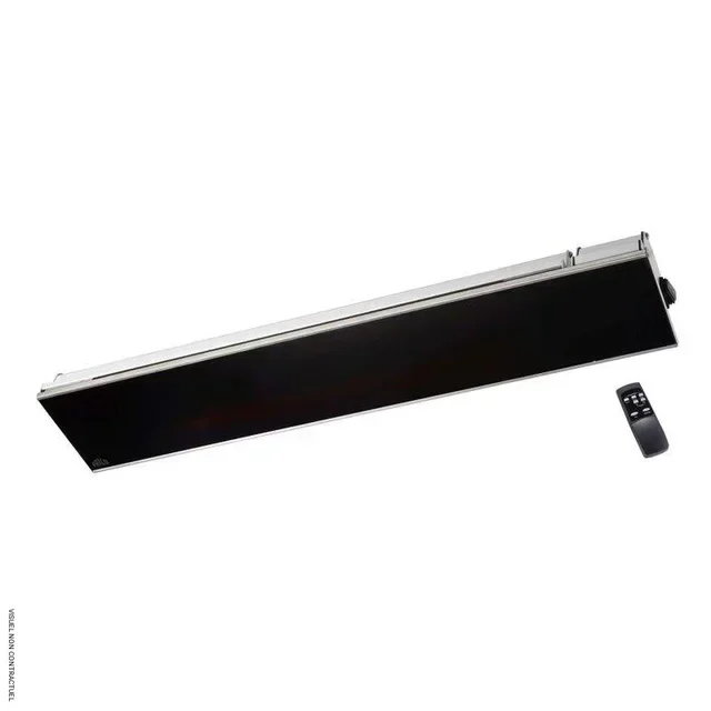 Calefactor Infrarrojo FRICO Pared 2,2kW Cristal Negro Mando a Distancia IHRGD22BS65