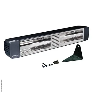 Stufa a infrarossi da parete nera VARMA 305 1500W - Star Progetti