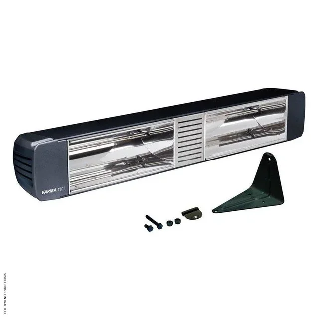 Chauffage infrarouge mural noir VARMA 305 1500W - Star Progetti