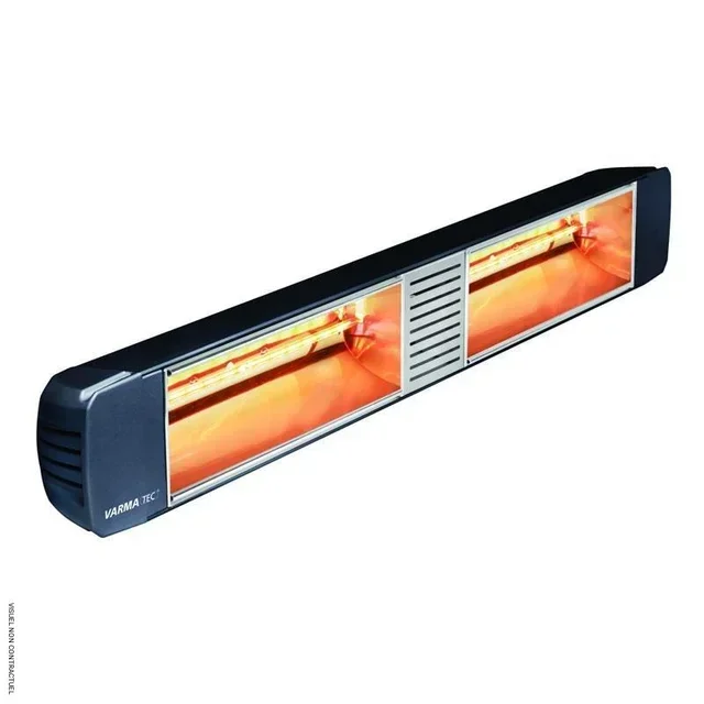 Chauffage infrarouge mural noir VARMA 305 1500W - Star Progetti