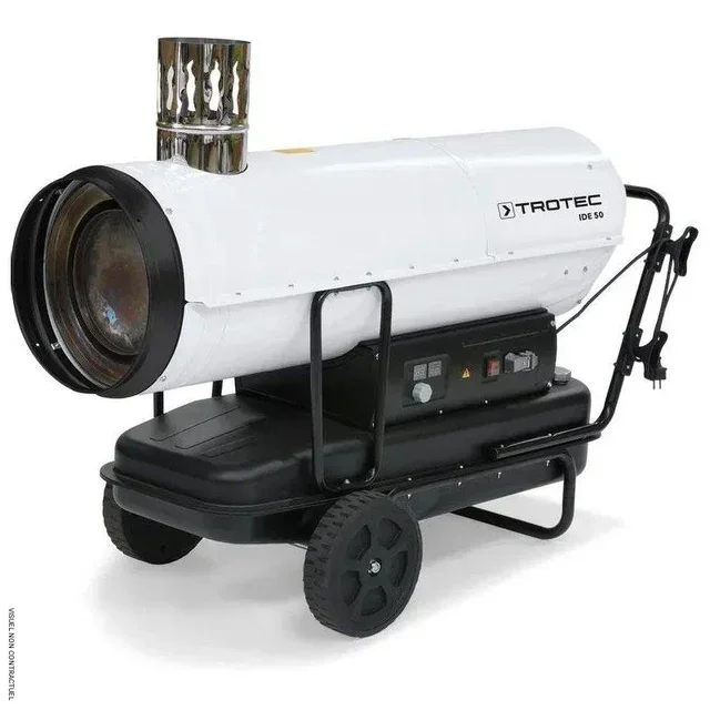 Mobiler Ölheizer IDE 50 Trotec auf Rollwagen - indirekte Warmluft