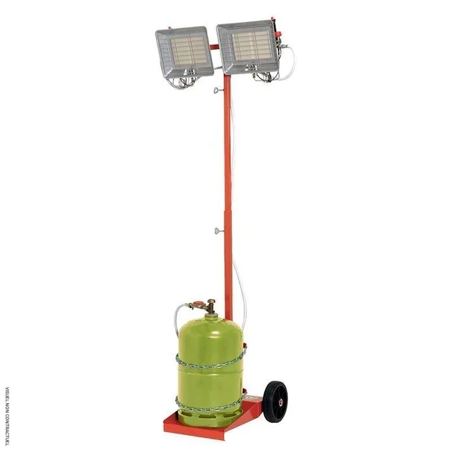 Aquecedor radiante a gás móvel Sovelor SOLOR 8500 MCA 9,2 kW profissional
