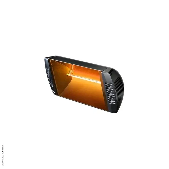 Chauffage radiant infrarouge 2000W HELIOSA HD noir orientable télécommande terrasse