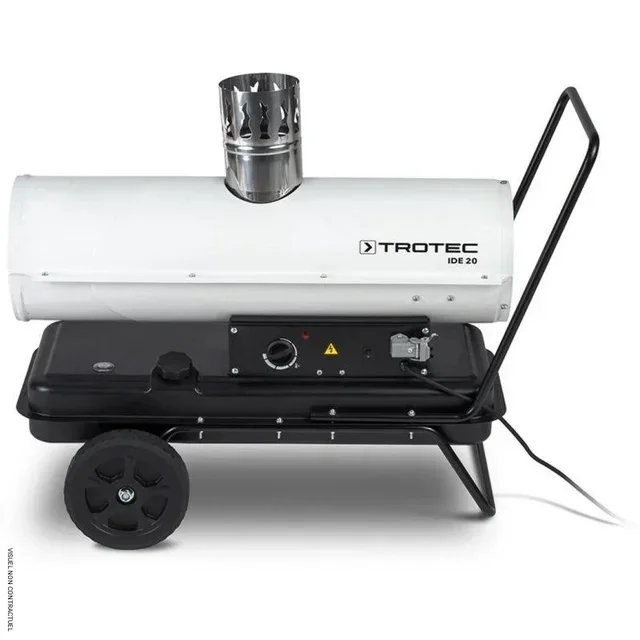 Portable IDE 20 TROTEC fuel oil fan heater on wheels - workshop construction site