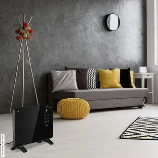 TROTEC TFC 220 E Heizlüfter 2200W Schwarzes Glas Design