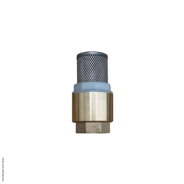 Clapet crépine laiton 1 pouce CEMO avec grille inox