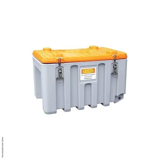 Coffre chantier 150L polyéthylène étanche CEMO CEMBOX - Stockage vrac