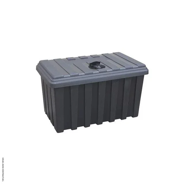 Coffre de chantier 160L CEMO étanche avec serrure - Rangement outils professionnel