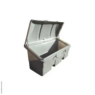 Caja de Almacenamiento CEMO 750L Polietileno Gris Vehículo Utilitario Obra