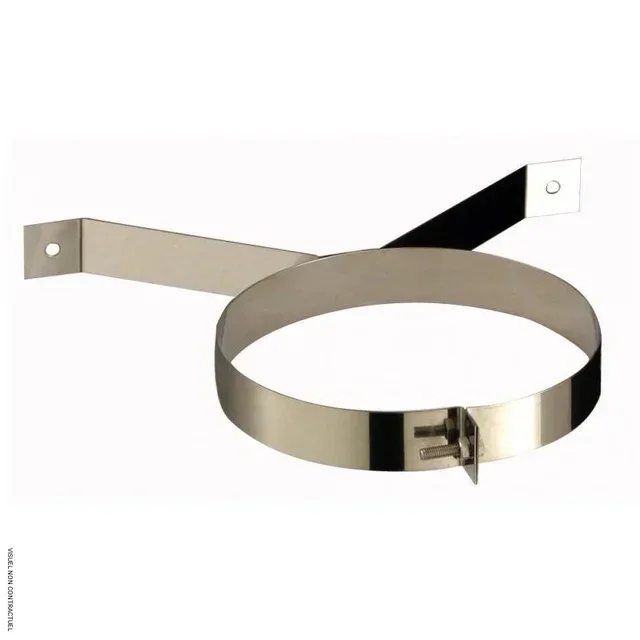 Collier fixation murale tubage flexible inox Ø200mm SOVELOR-DANTHERM