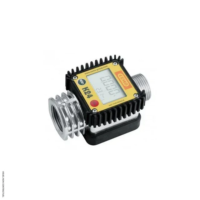 Contatore Digitale K24 CEMO Portata 7-120 l/min Pompa Carburante Diesel Benzina Contatore