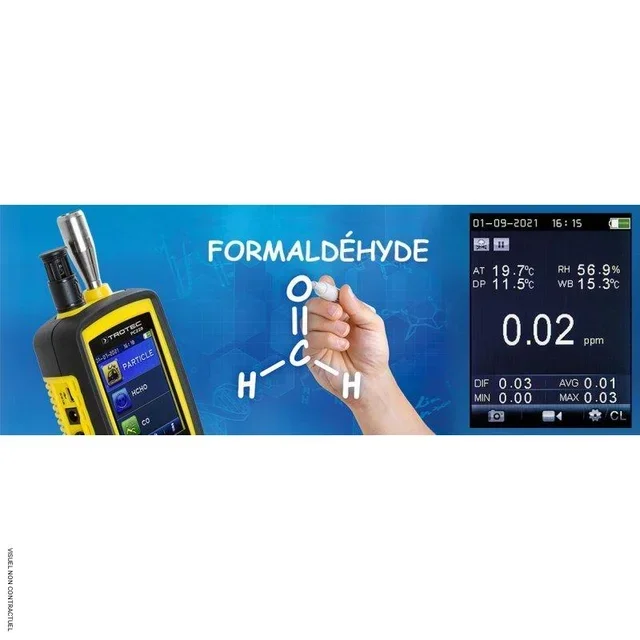 Trotec PC220 Particle Counter PM2.5 PM10 HCHO CO Calibrated Air Quality Monitor