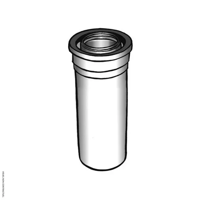 80/125 mm 50 cm EMAT concentric flue pipe - chimney vent hose