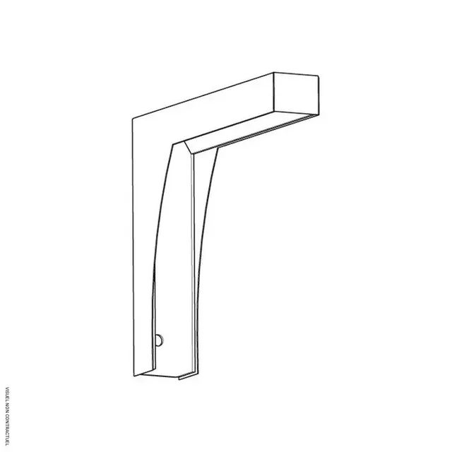 Console murale inox brossé Frico - Support robuste et design contemporain