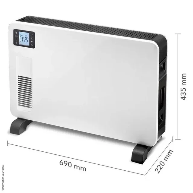 Convector eléctrico blanco 2300W Trotec TCH 2310 E con termostato y mando a distancia