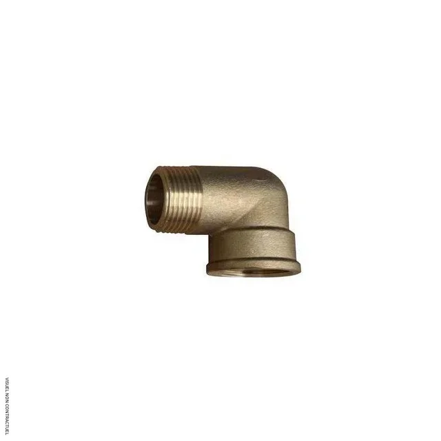 Coude 90° laiton mâle-femelle 1" CEMO - Raccord plomberie