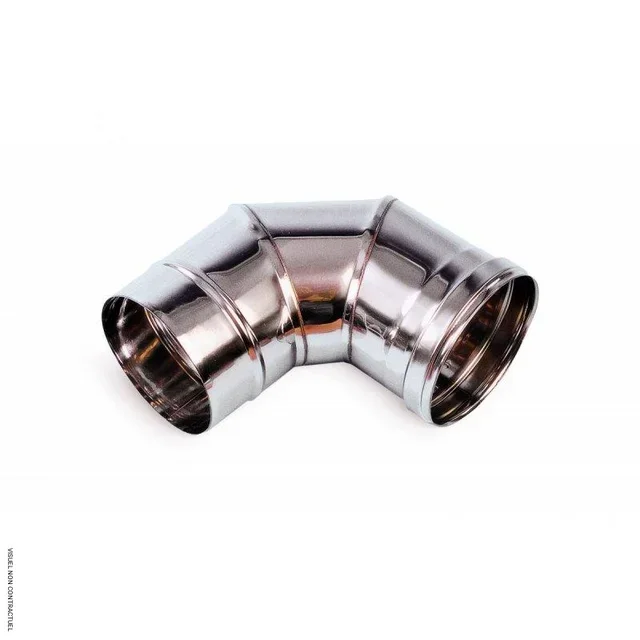 Coude inox 90° Ø 200 mm SPLUS - Acier inoxydable ventilation