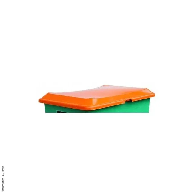 Coperchio impilabile arancione per contenitore CEMO 200L 89x60cm
