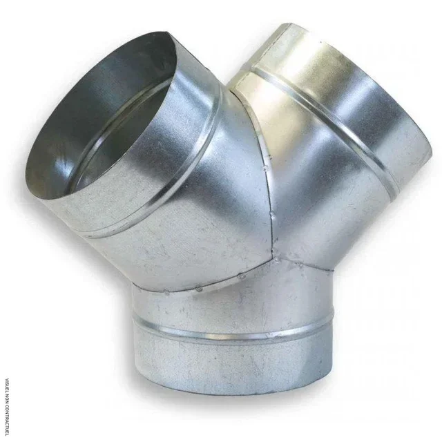 Culotte 3 côtés Ø355mm galvanisée SOVELOR-DANTHERM ventilation