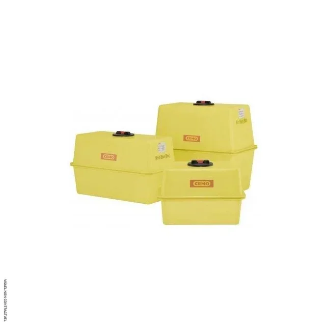Cuve rectangulaire 400L polyester fibre de verre eau CEMO