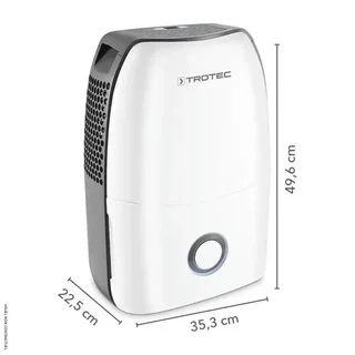 Desumidificador portátil Trotec TTK 60 E 24L/dia silencioso com higrostato