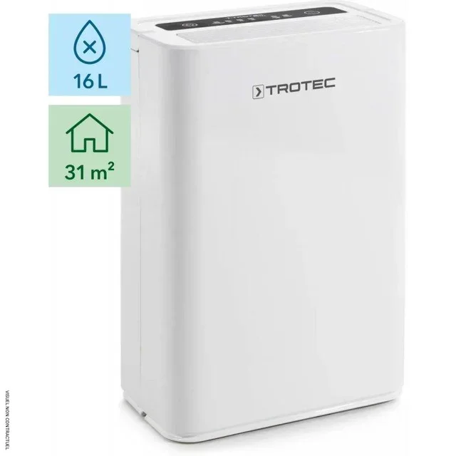 Déshumidificateur silencieux Trotec TTK 52 E 16L/jour - Régulation automatique hygrostat