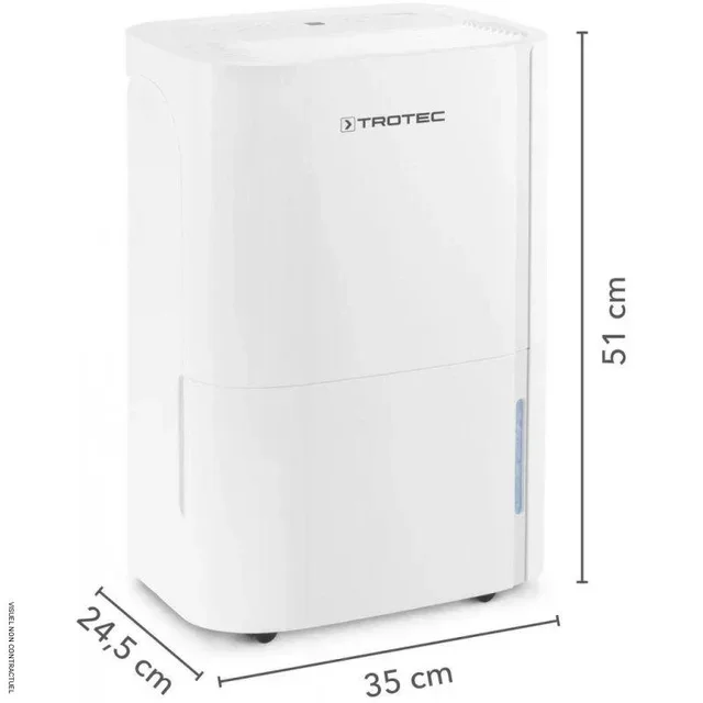 Déshumidificateur mobile Trotec TTK 54 E 18L/jour blanc design compact