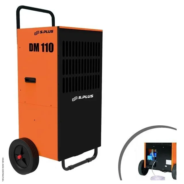 Deumidificatore professionale DM 110.1 P con pompa di sollevamento condensa 4,5m SPLUS