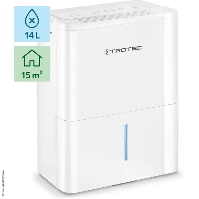 Déshumidificateur Trotec TTK 32 E 14L/jour pour pièces 15m² - Hygrostat automatique