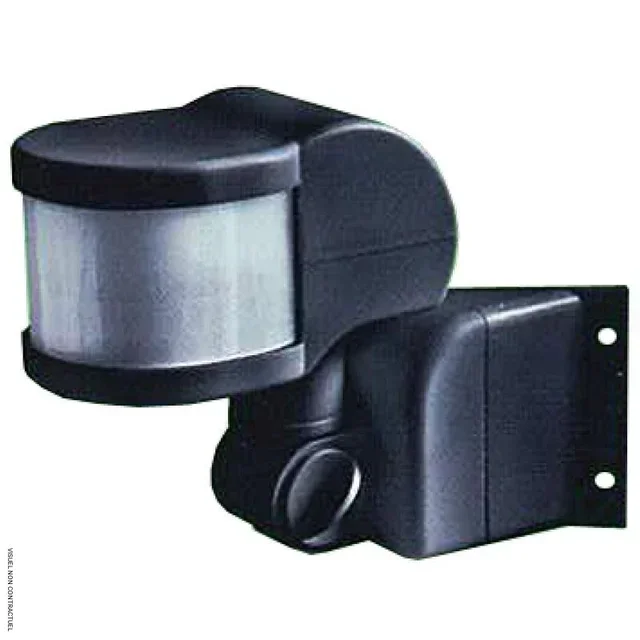 Sensor de Presença Com Fio ST 13 Star Progetti 220V 220° 11m Preto Detector Movimento Interior Exterior