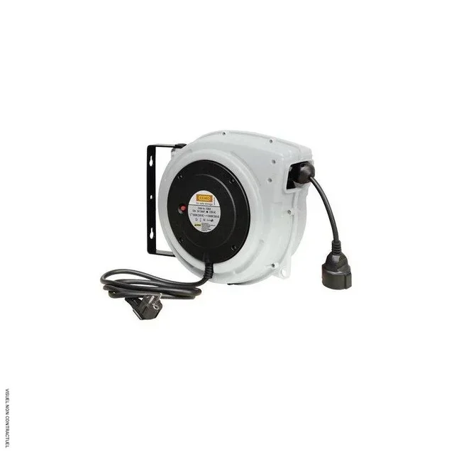 Enrouleur automatique câble électrique 230V 15m IP20 CEMO mural