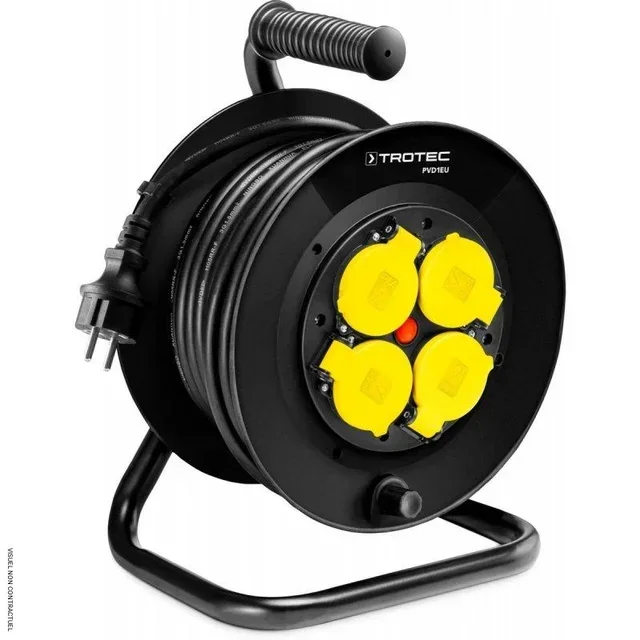 Enrouleur câble 20m 4 prises IP44 Trotec PVD1EU chantier