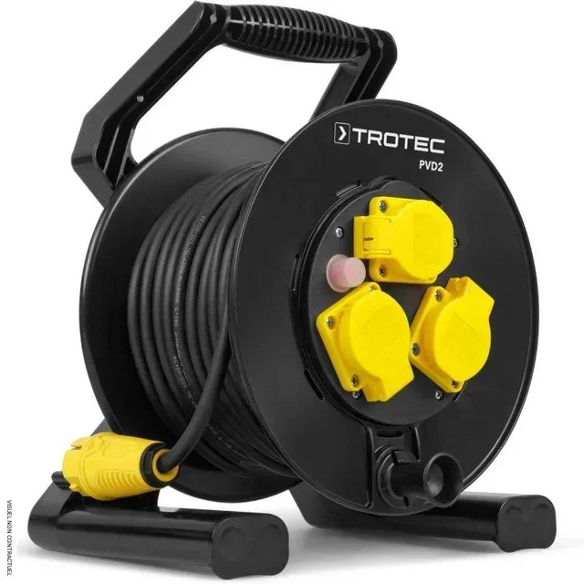 Enrouleur câble 25m TROTEC PVD2 IP54 3,6kW chantier
