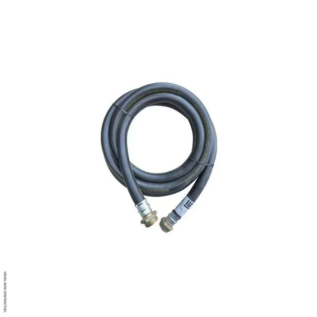 Flexible DN19 essence 12m CEMO 1/2" union raccord mâle 1" distribution carburant