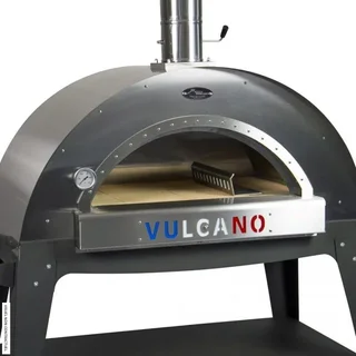 Four à pizza Vésuve VULCANO 80x50cm sur roulettes - cuisson au feu de bois
