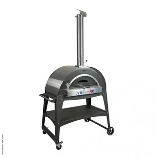 Four à pizza Vésuve VULCANO 80x50cm sur roulettes - cuisson au feu de bois