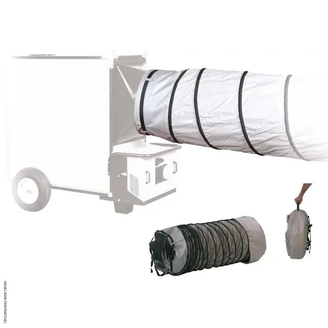 Gaine flexible 6m Ø360mm SPLUS avec fixation clip