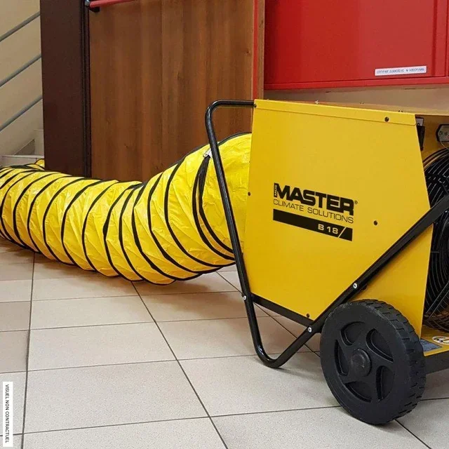 Elektrischer Heißluftgenerator 40kW B30 Sovelor kanalisierbar mobil dreiphasig 380V