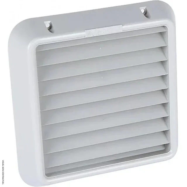 Grelha ventilação exterior Ø100 mm cinzento Vortice - saída ar fachada