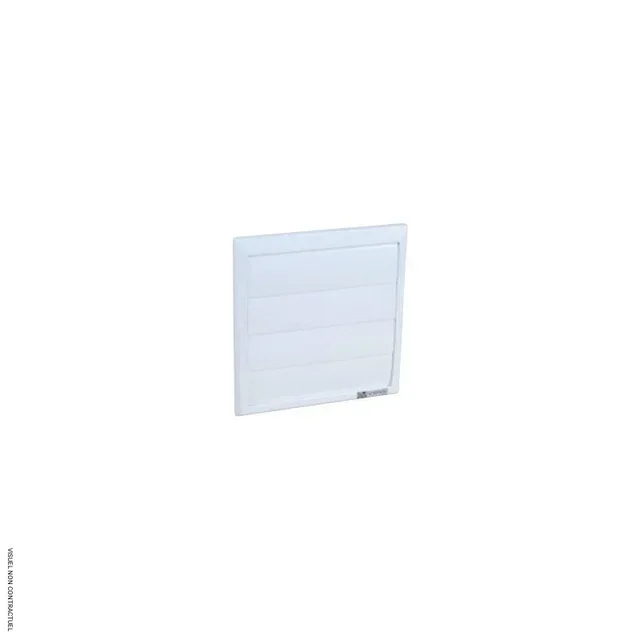 Rejilla anti-retorno sobrepresión Vortice LINEO 200 - Blanco