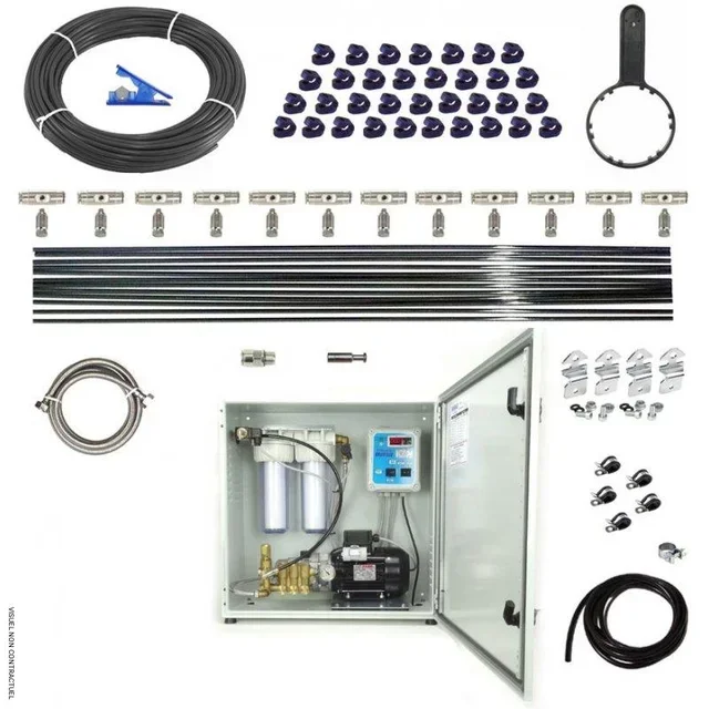 Kit armoire brumisation BRUMEO PROBOX 15 buses professionnel haute pression 60 bars prêt à installer